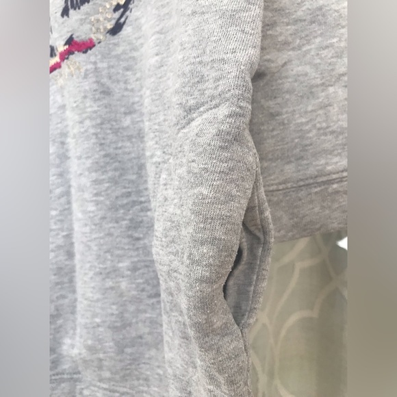 Gymboree size 7 gray sweatshirt material glam owl dress w/ pockets!! - Picture 2 of 10